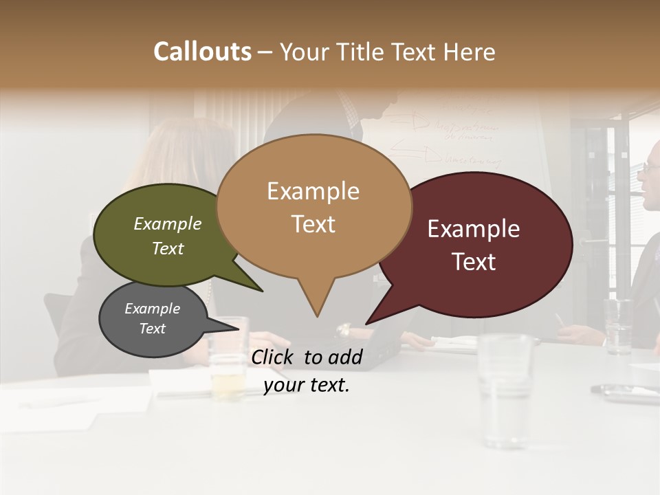 Businessman Talks About His Presentation PowerPoint Template