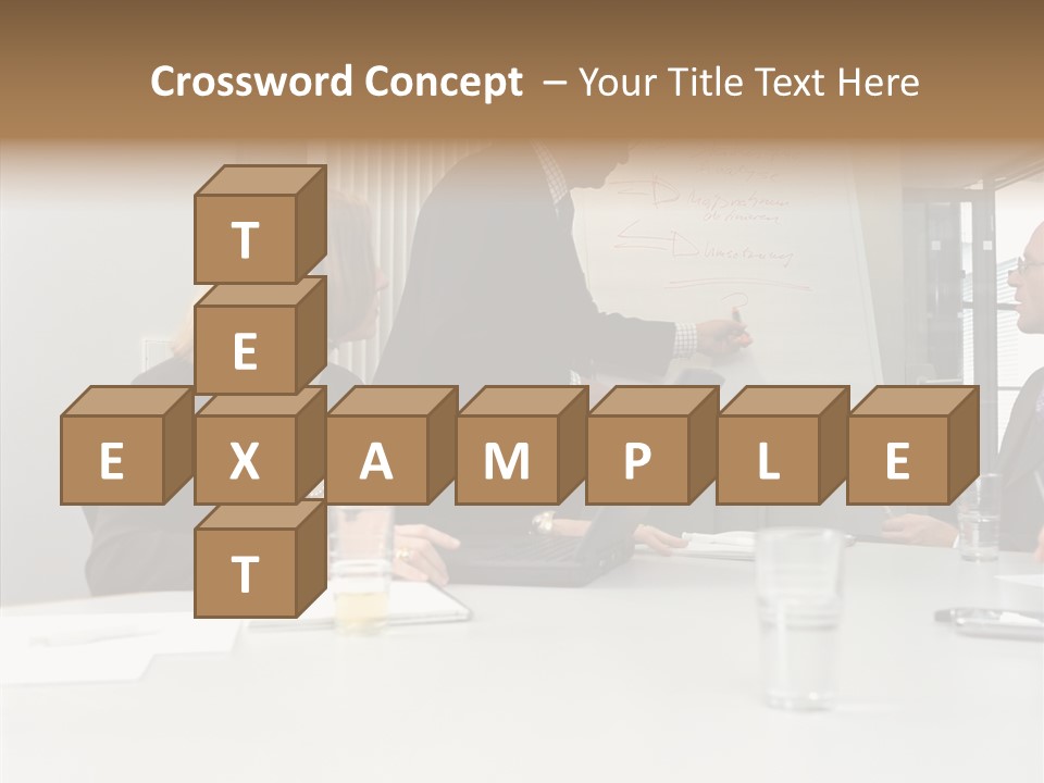 Businessman Talks About His Presentation PowerPoint Template