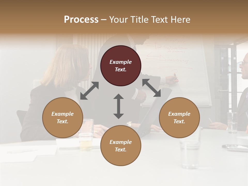 Businessman Talks About His Presentation PowerPoint Template