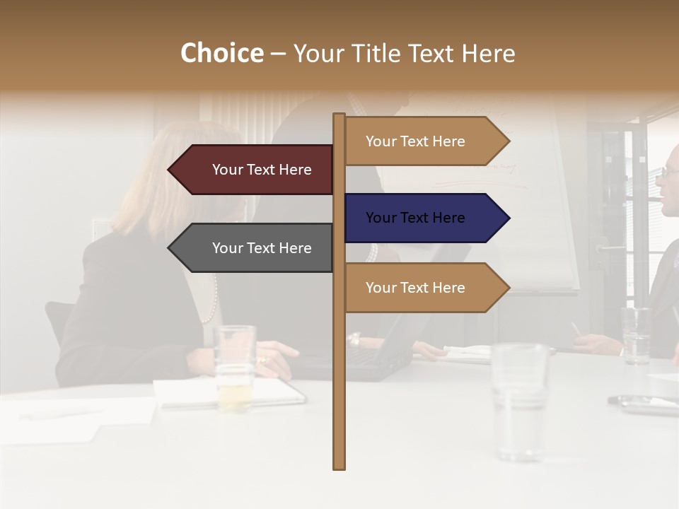 Businessman Talks About His Presentation PowerPoint Template