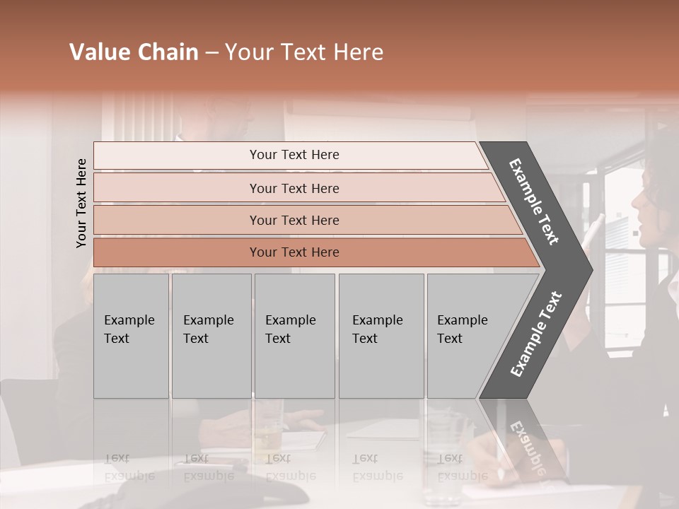 Business People In A Presentation PowerPoint Template
