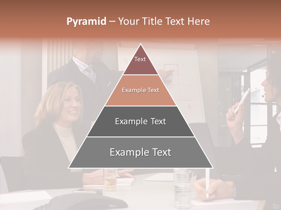 Business People In A Presentation PowerPoint Template