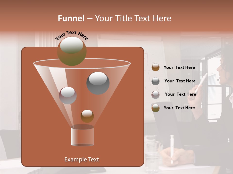 Business People In A Presentation PowerPoint Template