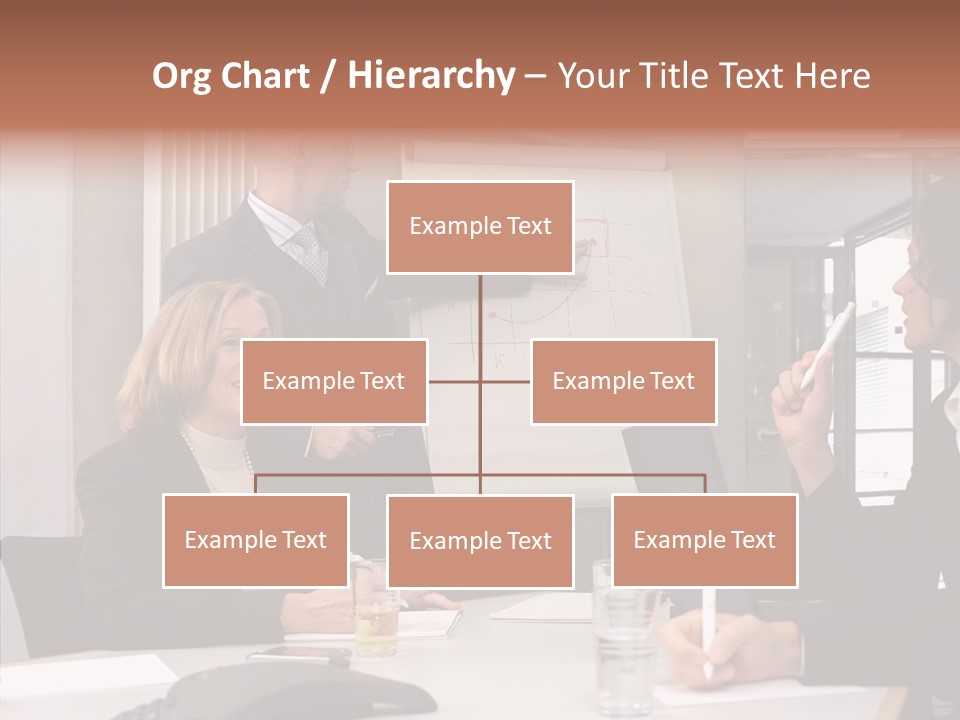 Business People In A Presentation PowerPoint Template
