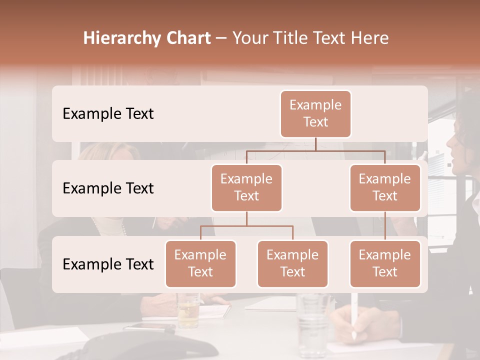 Business People In A Presentation PowerPoint Template