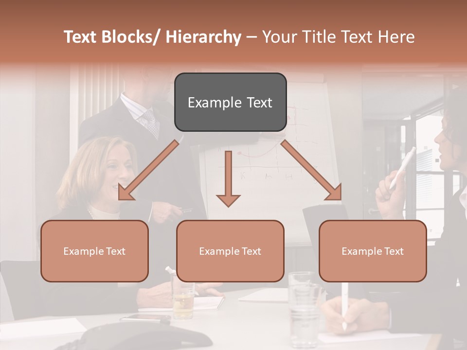 Business People In A Presentation PowerPoint Template