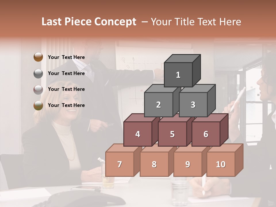 Business People In A Presentation PowerPoint Template