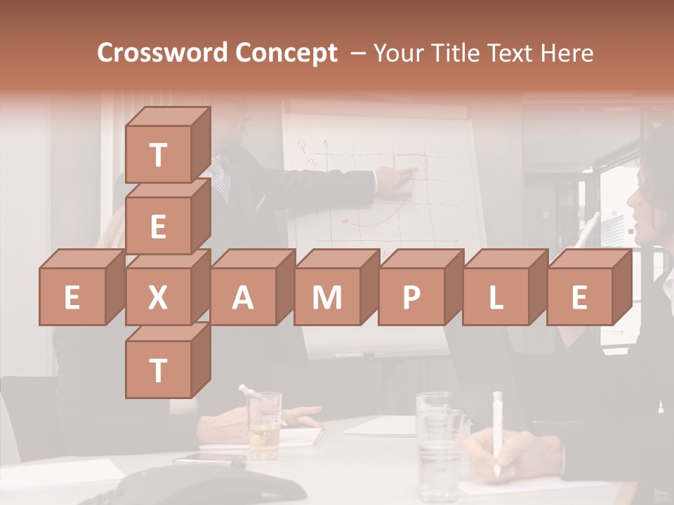 Business People In A Presentation PowerPoint Template