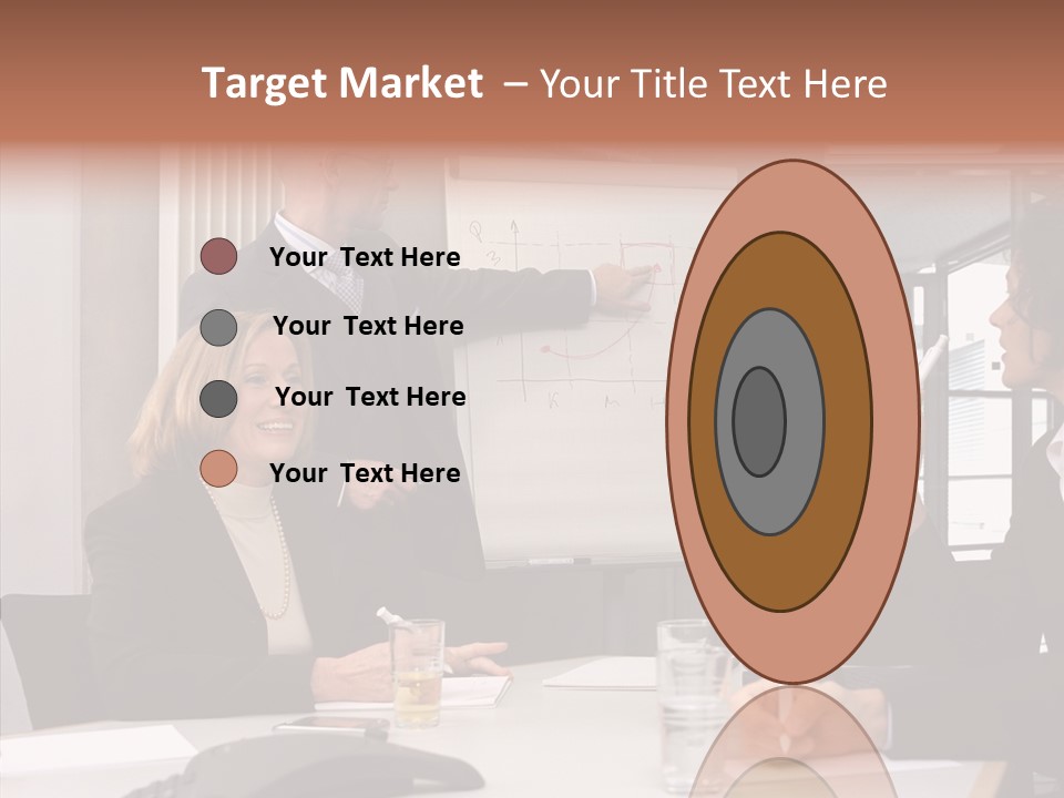 Business People In A Presentation PowerPoint Template