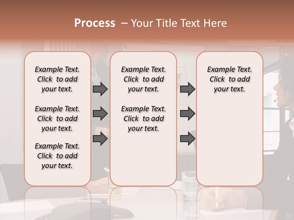 Business People In A Presentation PowerPoint Template