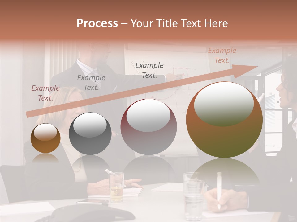 Business People In A Presentation PowerPoint Template