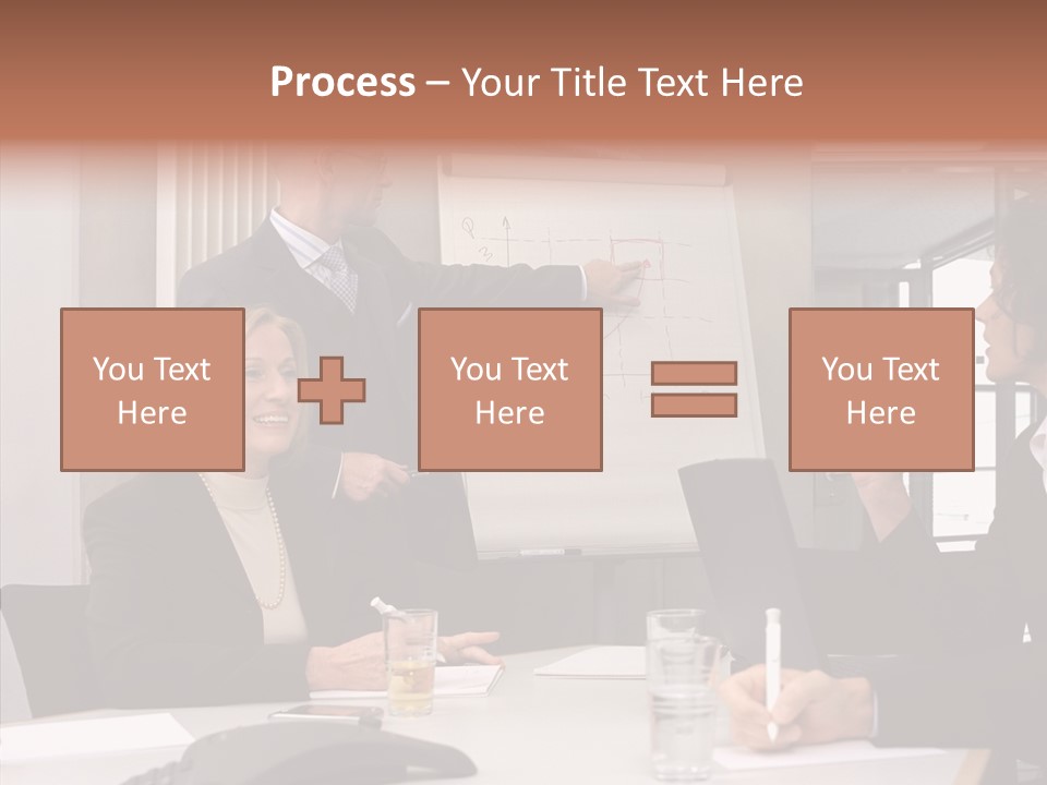 Business People In A Presentation PowerPoint Template