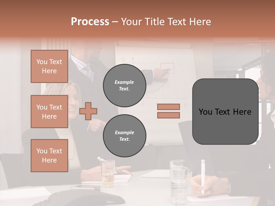 Business People In A Presentation PowerPoint Template