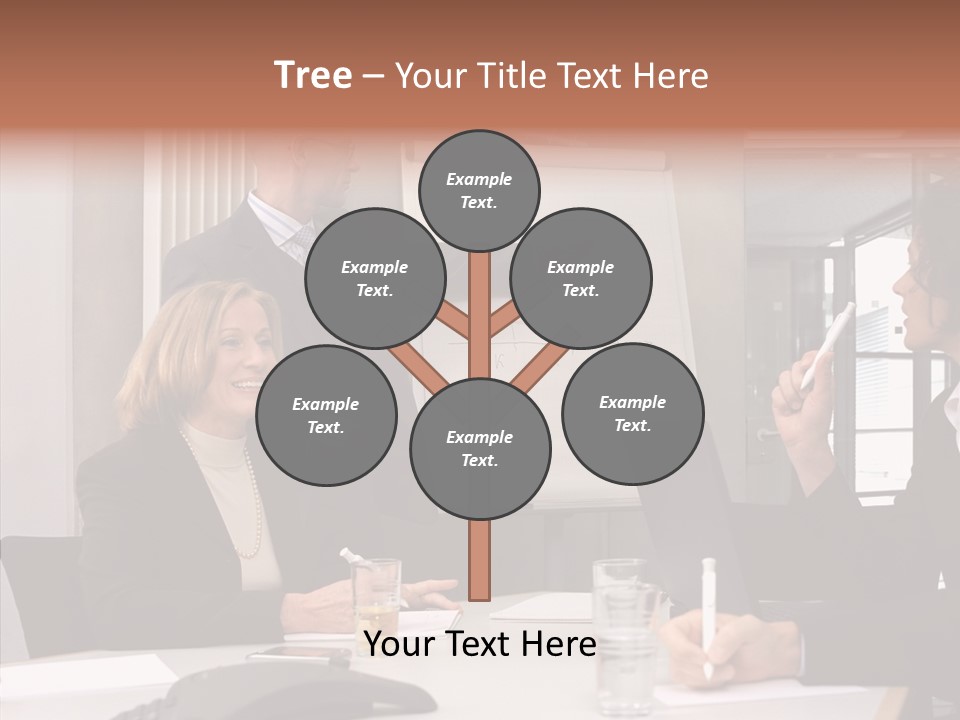 Business People In A Presentation PowerPoint Template