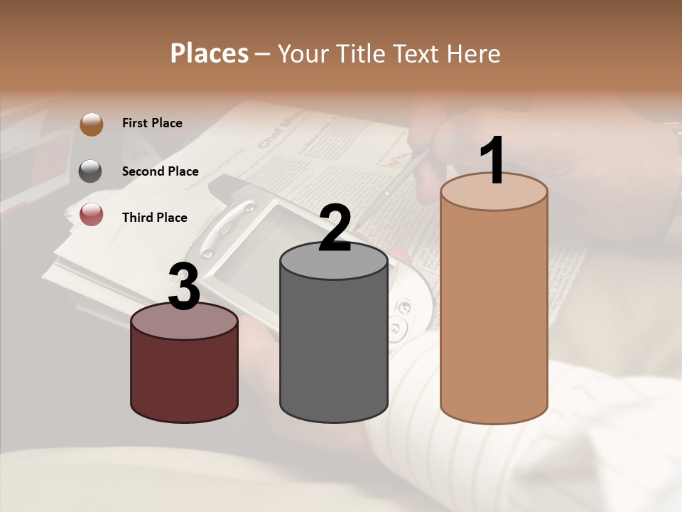 Business People On An Aeroplane PowerPoint Template