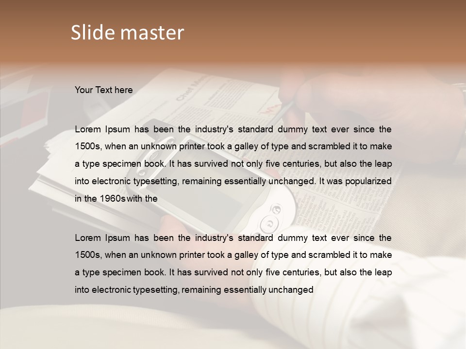 Business People On An Aeroplane PowerPoint Template