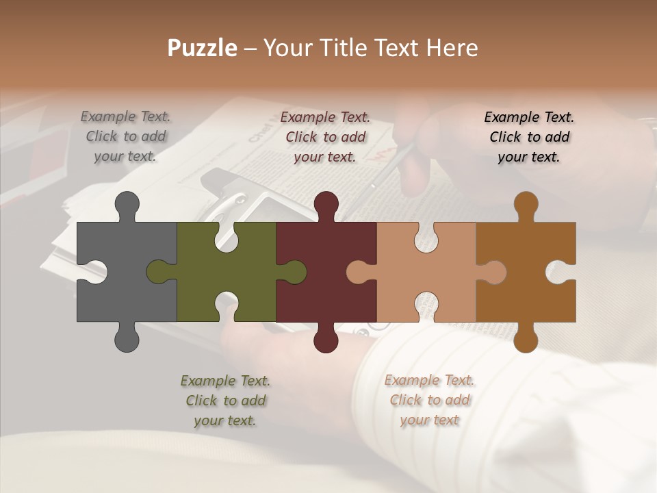 Business People On An Aeroplane PowerPoint Template