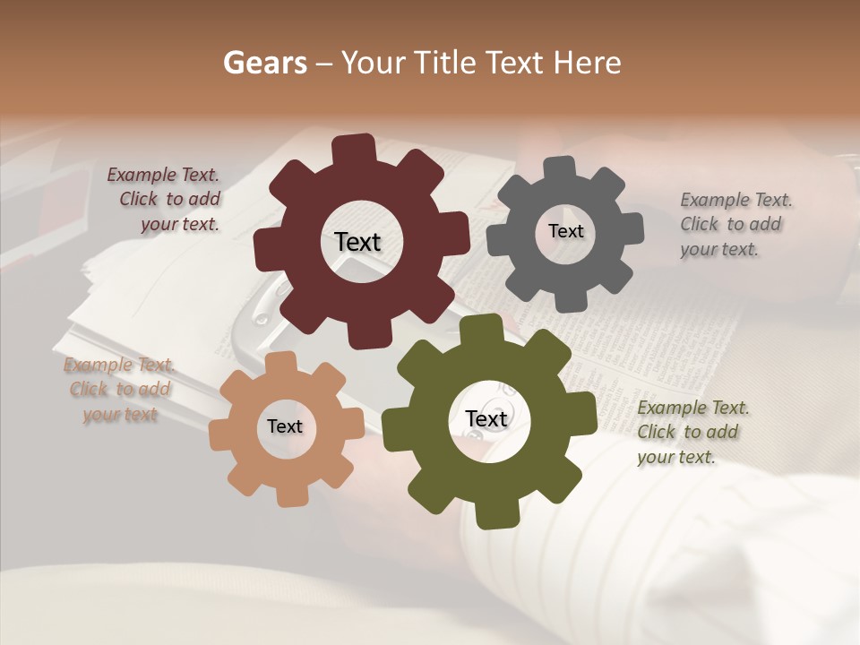 Business People On An Aeroplane PowerPoint Template