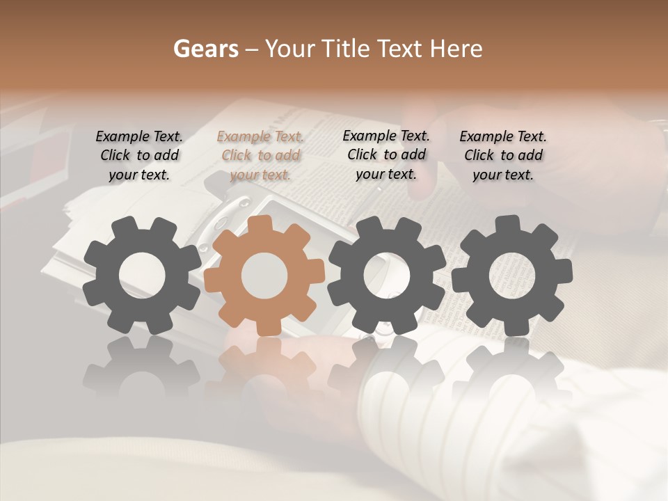 Business People On An Aeroplane PowerPoint Template