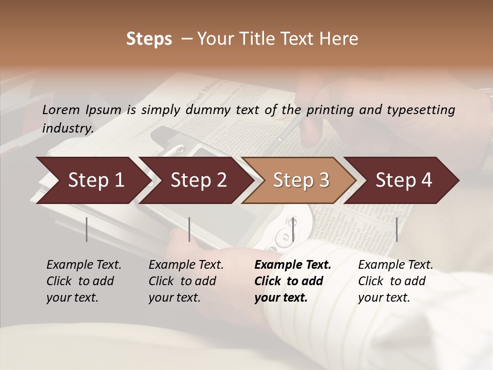 Business People On An Aeroplane PowerPoint Template