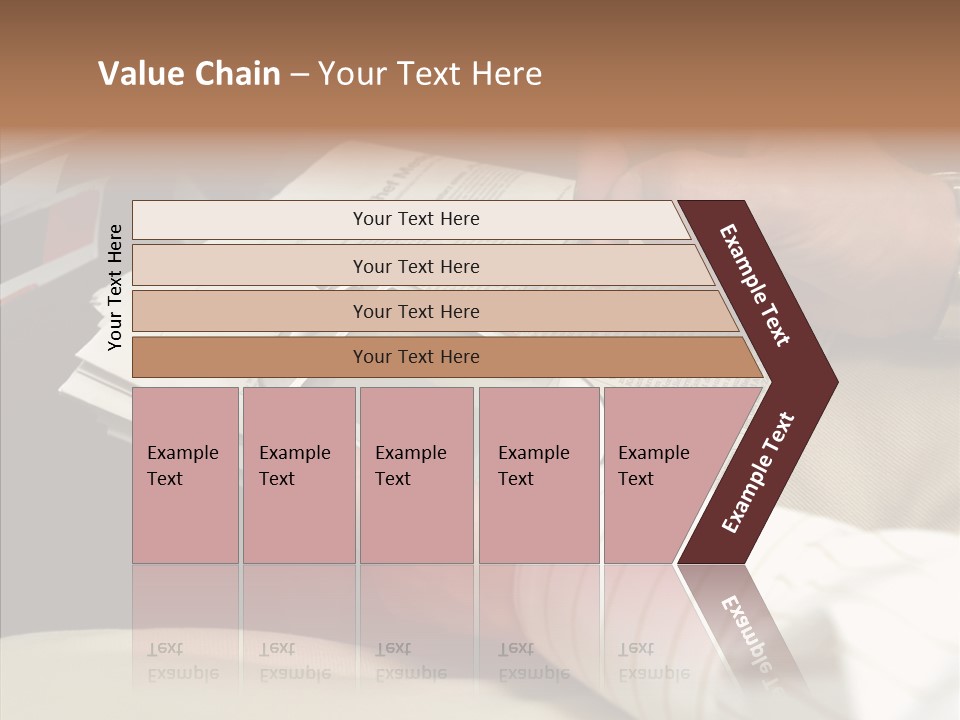 Business People On An Aeroplane PowerPoint Template
