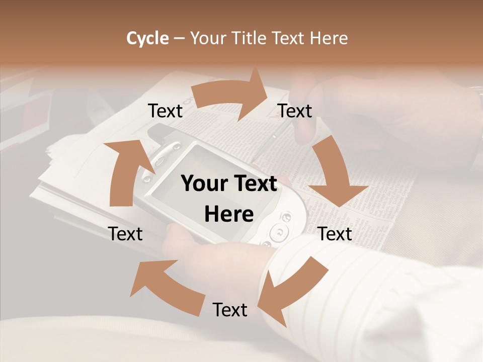 Business People On An Aeroplane PowerPoint Template