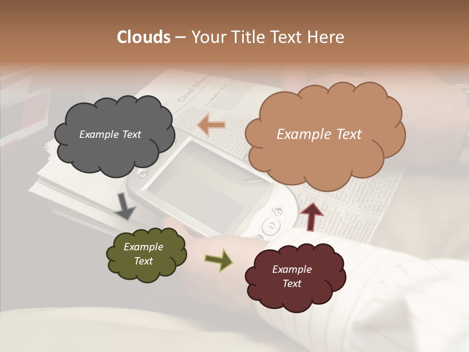 Business People On An Aeroplane PowerPoint Template