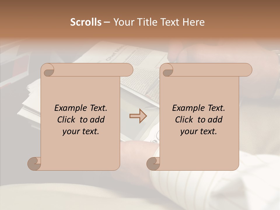 Business People On An Aeroplane PowerPoint Template