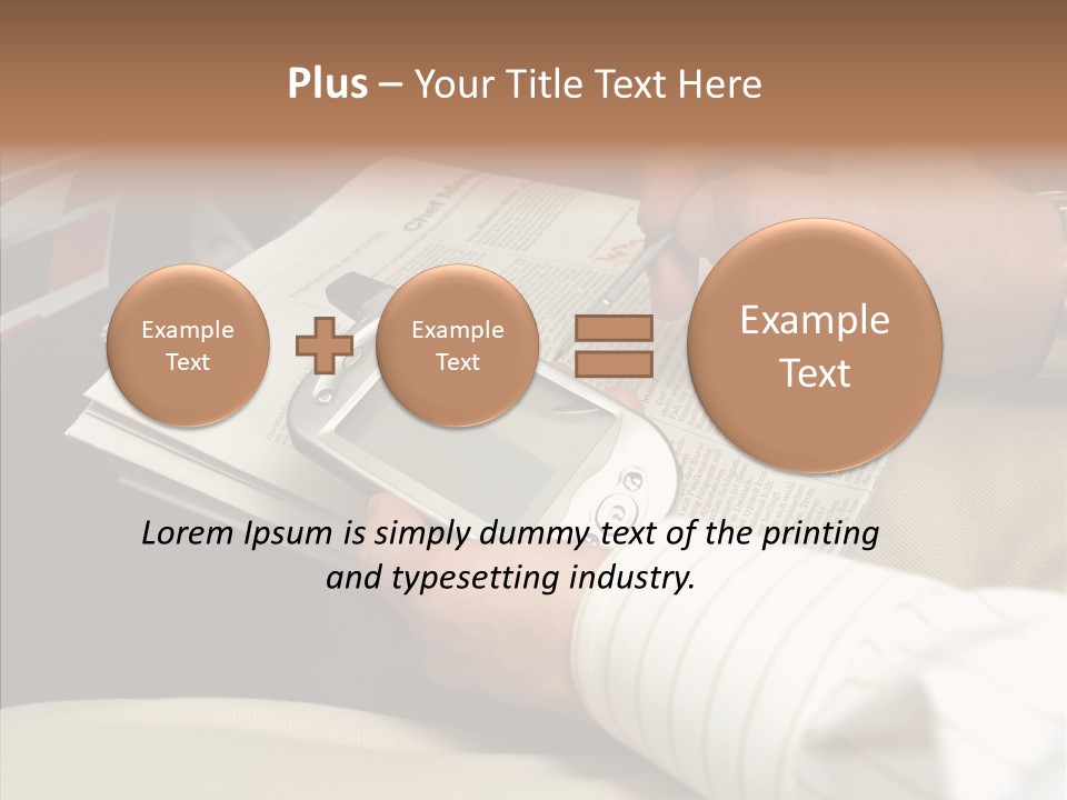 Business People On An Aeroplane PowerPoint Template