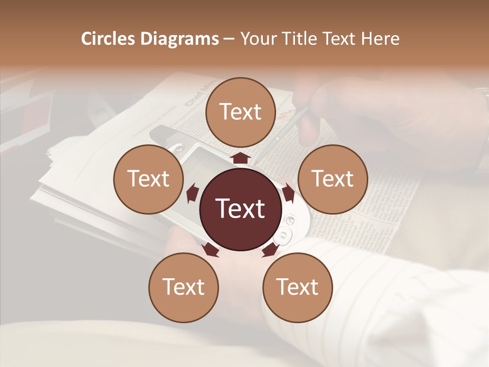 Business People On An Aeroplane PowerPoint Template