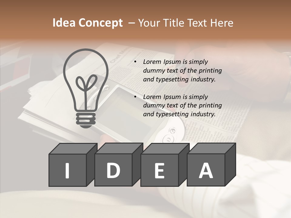 Business People On An Aeroplane PowerPoint Template