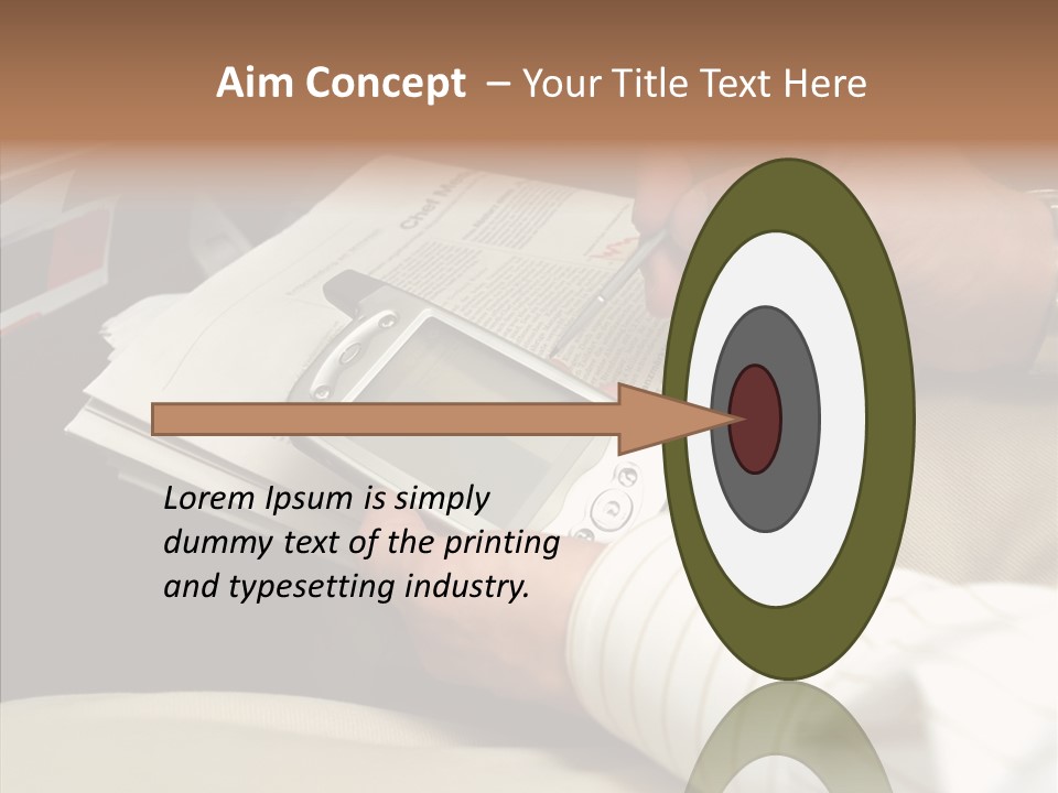 Business People On An Aeroplane PowerPoint Template