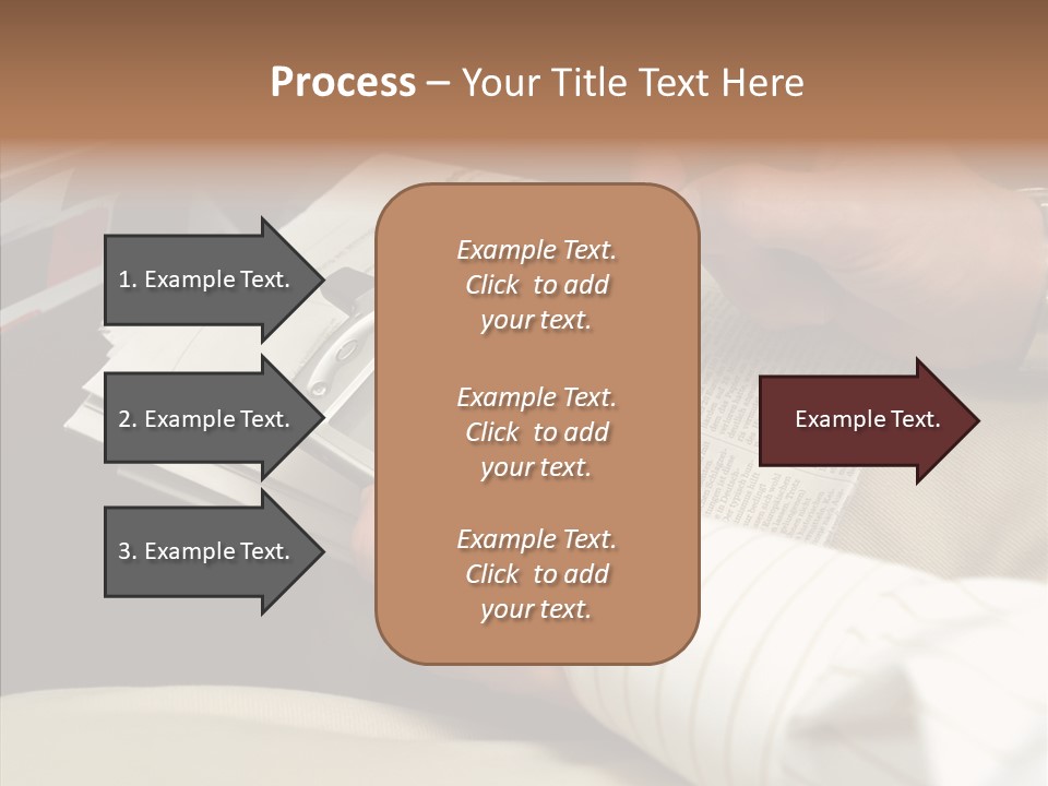 Business People On An Aeroplane PowerPoint Template