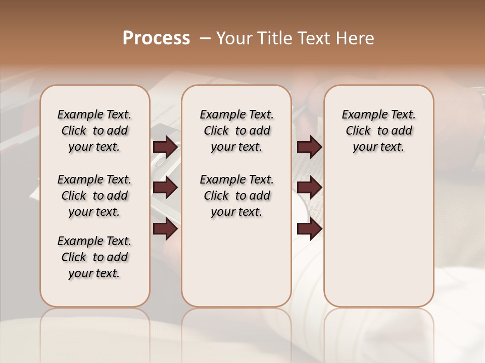 Business People On An Aeroplane PowerPoint Template