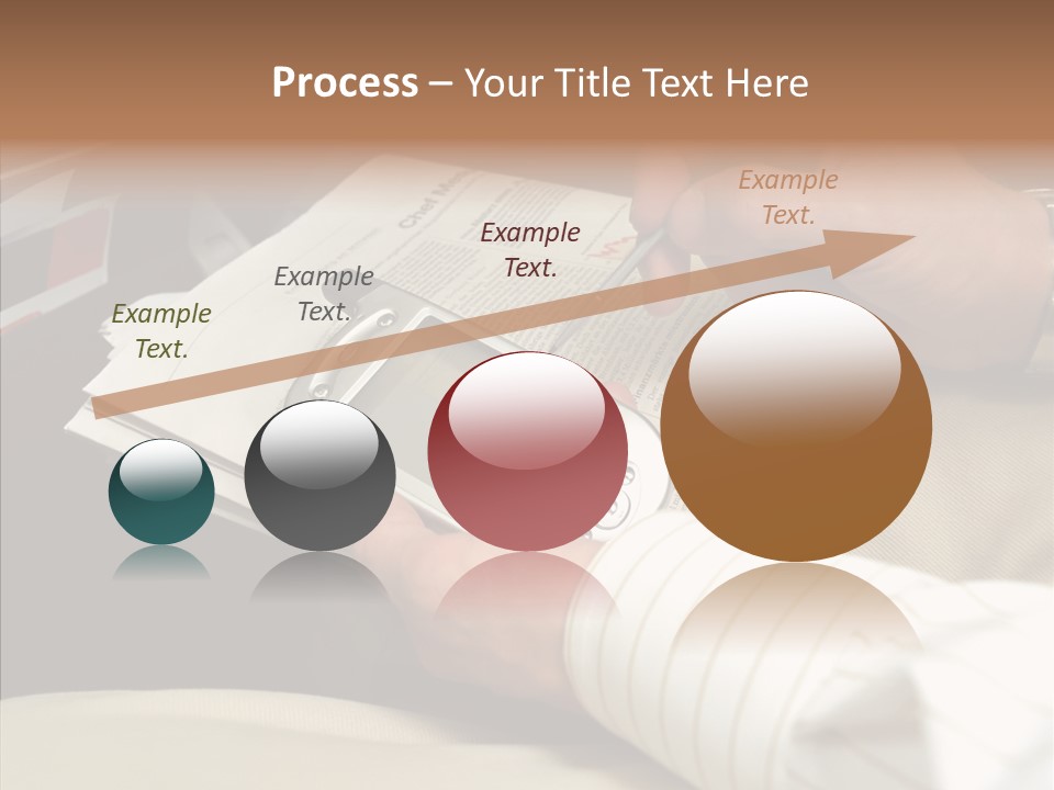 Business People On An Aeroplane PowerPoint Template