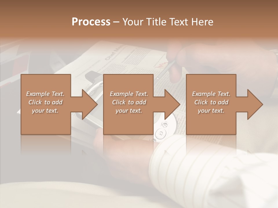 Business People On An Aeroplane PowerPoint Template