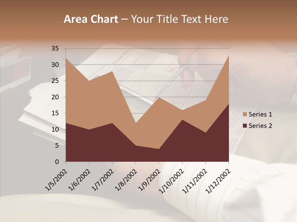 Business People On An Aeroplane PowerPoint Template