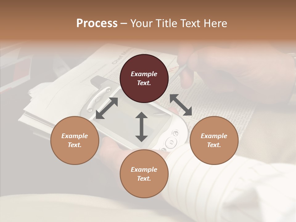 Business People On An Aeroplane PowerPoint Template