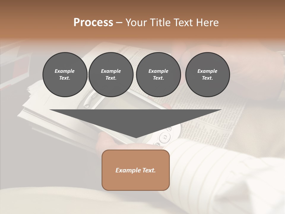 Business People On An Aeroplane PowerPoint Template
