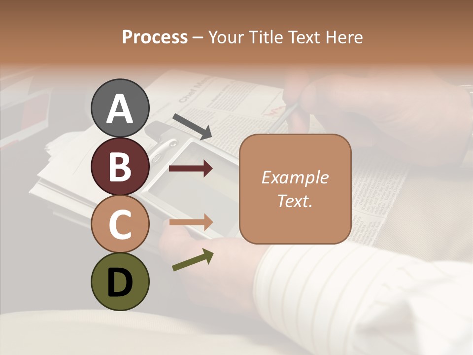 Business People On An Aeroplane PowerPoint Template