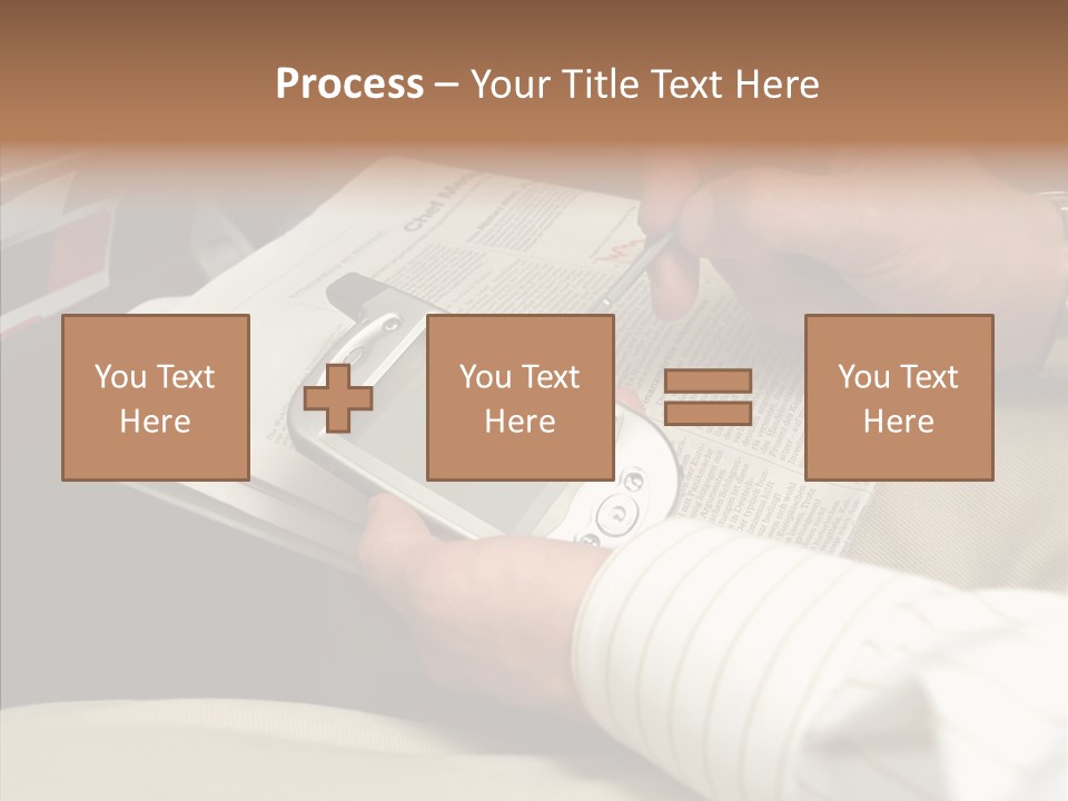 Business People On An Aeroplane PowerPoint Template