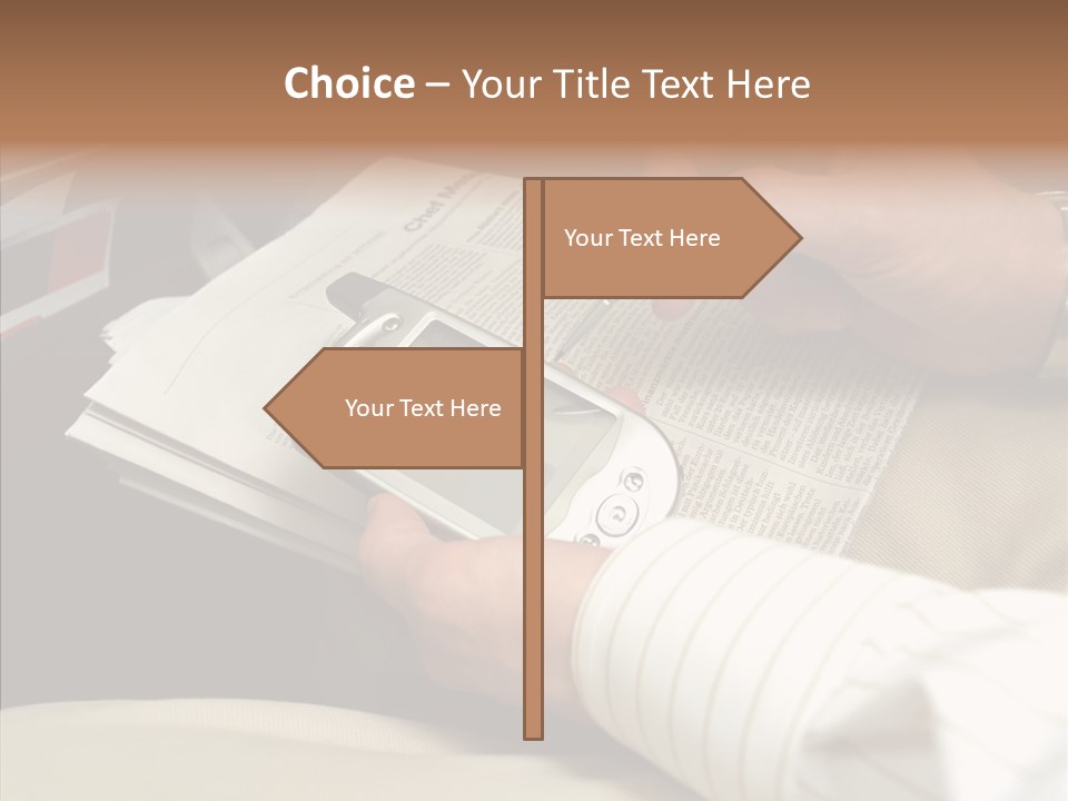 Business People On An Aeroplane PowerPoint Template
