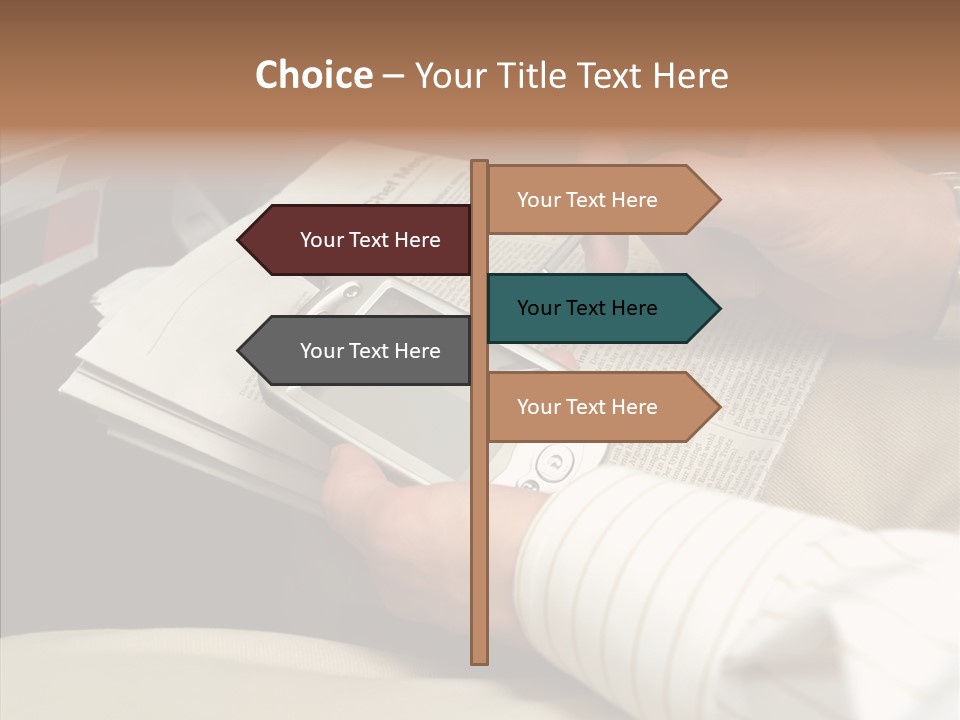 Business People On An Aeroplane PowerPoint Template