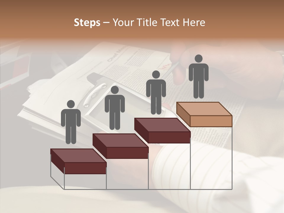 Business People On An Aeroplane PowerPoint Template