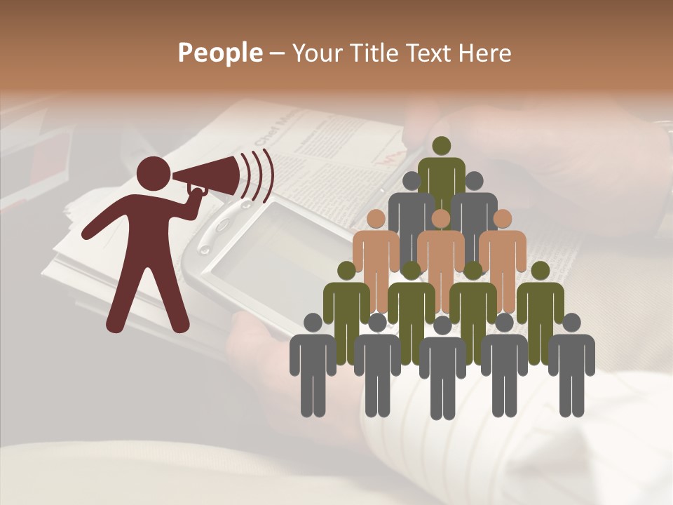 Business People On An Aeroplane PowerPoint Template