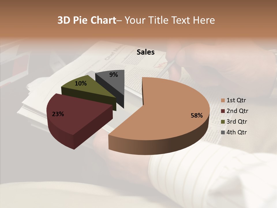 Business People On An Aeroplane PowerPoint Template