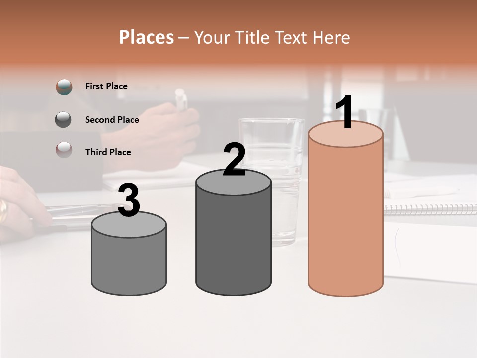 Businesswoman Giving Presentation PowerPoint Template