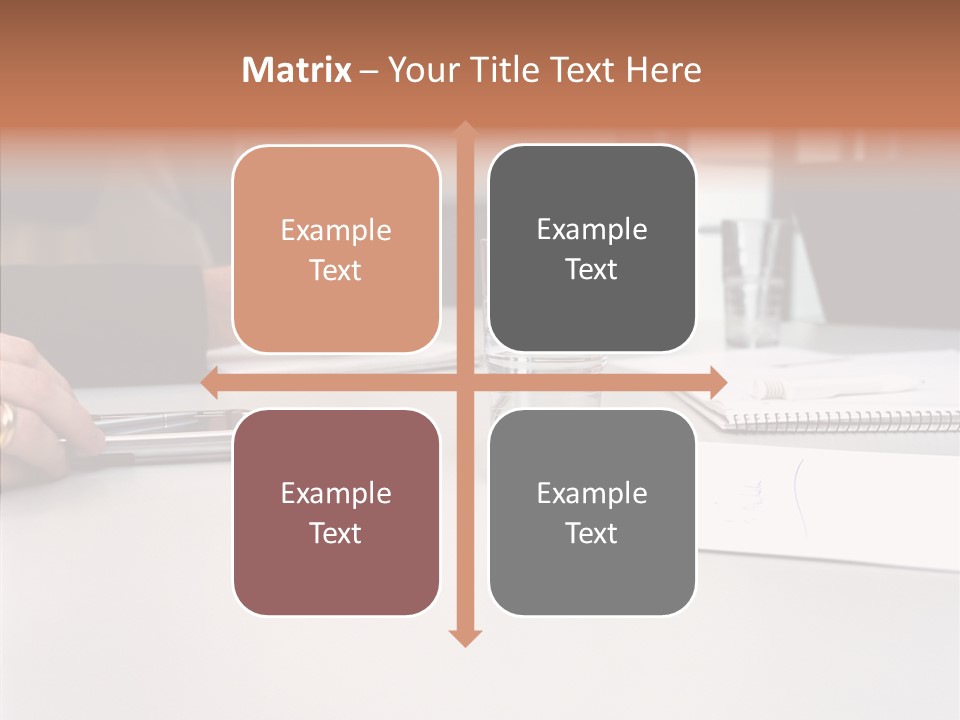 Businesswoman Giving Presentation PowerPoint Template