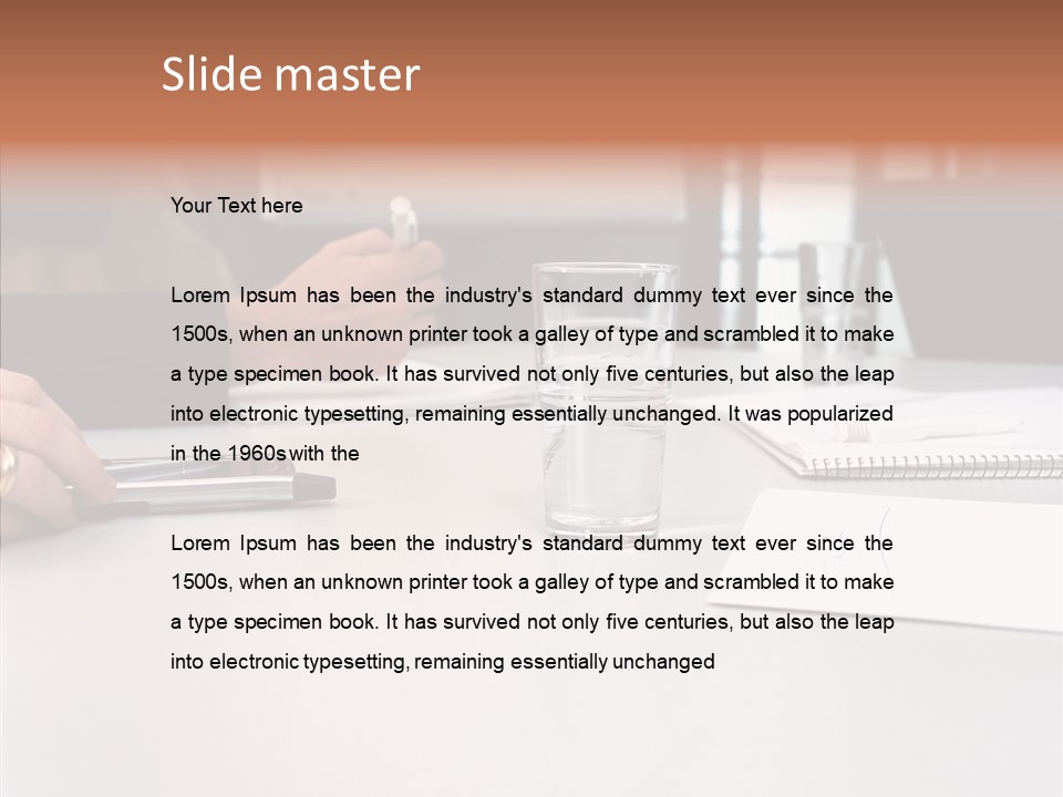 Businesswoman Giving Presentation PowerPoint Template