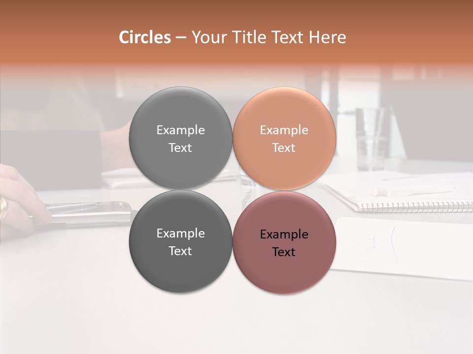 Businesswoman Giving Presentation PowerPoint Template